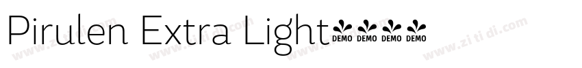 Pirulen Extra Light字体转换